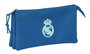 Safta Portatodo Triple Real Madrid Chica Azul 22x12x3 cm