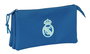 Safta Portatodo Triple Real Madrid Chica Azul 22x12x3 cm
