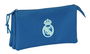 Safta Portatodo Triple Real Madrid Chica Azul 22x12x3 cm