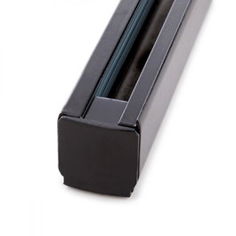 Carril Trifásico Focos LED 1M Negro