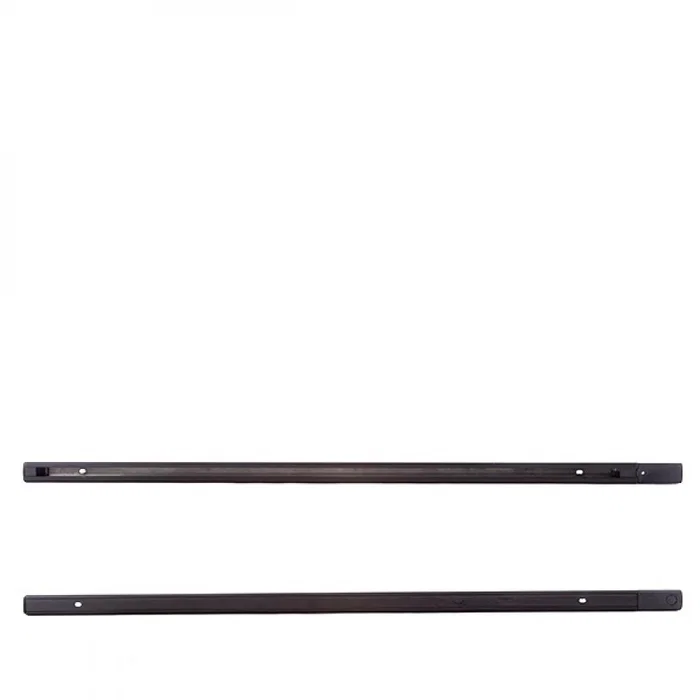 Carril Trifásico Focos LED 1M Negro para Sistemas de Iluminación Multifuncional en Pared o Techo