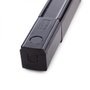 Carril Trifásico para Focos LED 1 Metro Negro - Perfil de Aluminio con 4 Conductores Eléctricos de Cobre