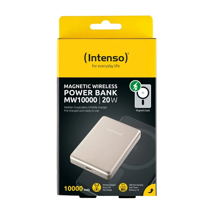 Intenso Powerbank MW10000 MagSafe 10000 mAh Champán Intenso Powerbank MW10000 MagSafe 10000 mAh Champán