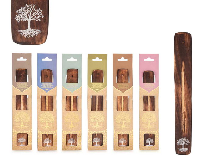 Acorde Soporte para Inciensos, Surtido de 6 Unidades, Madera, 31 cm de Alto (Colores: Azul, Gris, Menta, Marrón, Rosa, Verde) (Set de 48) Acorde Soporte para Inciensos, Surtido de 6 Unidades, Madera, 31 cm de Alto (Colores: Azul, Gris, Menta, Marrón, Rosa, Verde) (Set de 48)