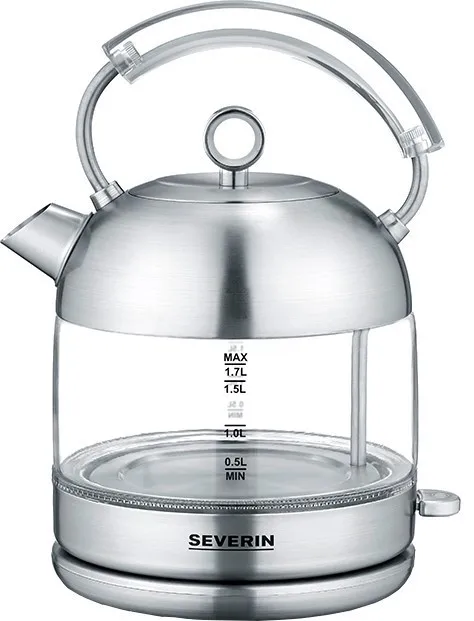 Severin WK3459 Hervidor de vidrio retro