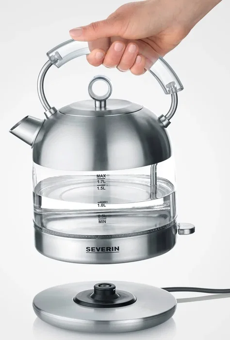Severin WK3459 Hervidor de vidrio retro
