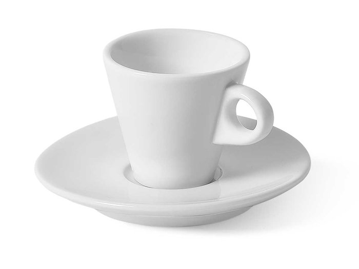 VESSIA Taza de café larga de porcelana blanca 90ml (Pack de 36) VESSIA Taza de café larga de porcelana blanca 90ml (Pack de 36)