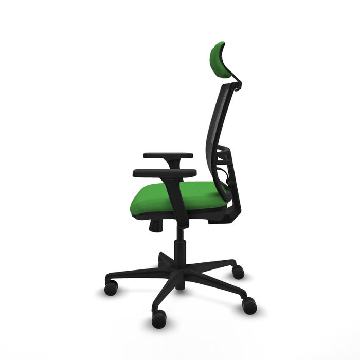 PIQUERAS Y CRESPO Silla de oficina Yunquera Verde y Negro con mecanismo Sincro/Traslack PIQUERAS Y CRESPO Silla de oficina Yunquera Verde y Negro con mecanismo Sincro/Traslack