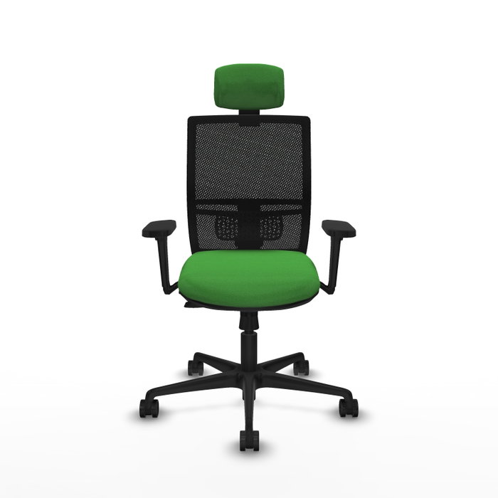 PIQUERAS Y CRESPO Silla de oficina Yunquera Verde y Negro con mecanismo Sincro/Traslack PIQUERAS Y CRESPO Silla de oficina Yunquera Verde y Negro con mecanismo Sincro/Traslack