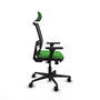 PIQUERAS Y CRESPO Silla de oficina Yunquera Verde y Negro con mecanismo Sincro/Traslack