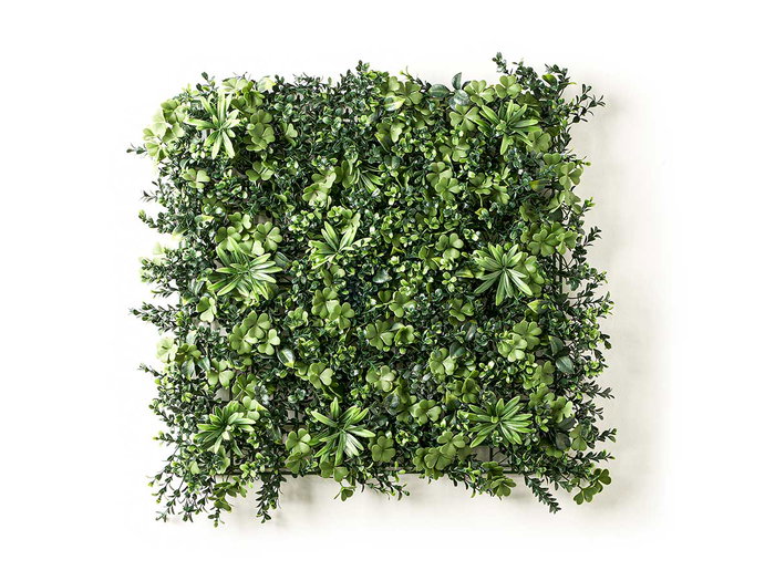 Ibergarden Jardín Vertical Hoja Flor 54x54 cm Plástico Verde (Set de 10)