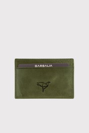 Zoozie Bags Tarjetero de Piel Auténtica Verde Vera Crazy - Diseño Compacto y Elegante