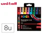 POSCA Estuche de 8 Rotuladores PC-5M Colores Básicos