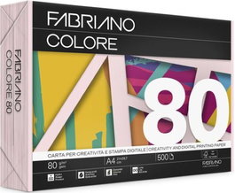 SADIPAL Paquete de Papel Fabriano A4 Rosa Claro Pastel 500 Hojas 80g