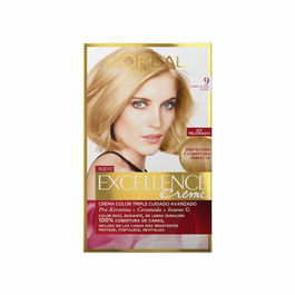 L'oreal Excellence Nº 9 Rubio Claro Natural Tinte Permanente Para El Cabello
