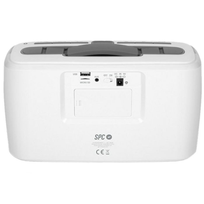 SPC Boombox Storm 4503B Radio FM Bluetooth 20W con USB, MicroSD, Entrada AUX y Asa Portátil, Reproductor MP3, Ecualizaciones