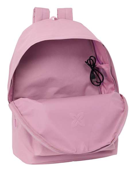 Safta Mochila Munich Basicos Portatil 15,6" + USB Rosa 31x44x18 cm
