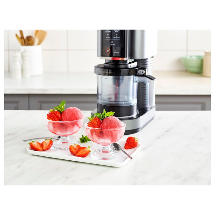 Ninja NC302EU Creami Heladera Eismaschine de Helado y Sorbete, 0.473 L, 2 Senos, Color Negro, 800 W