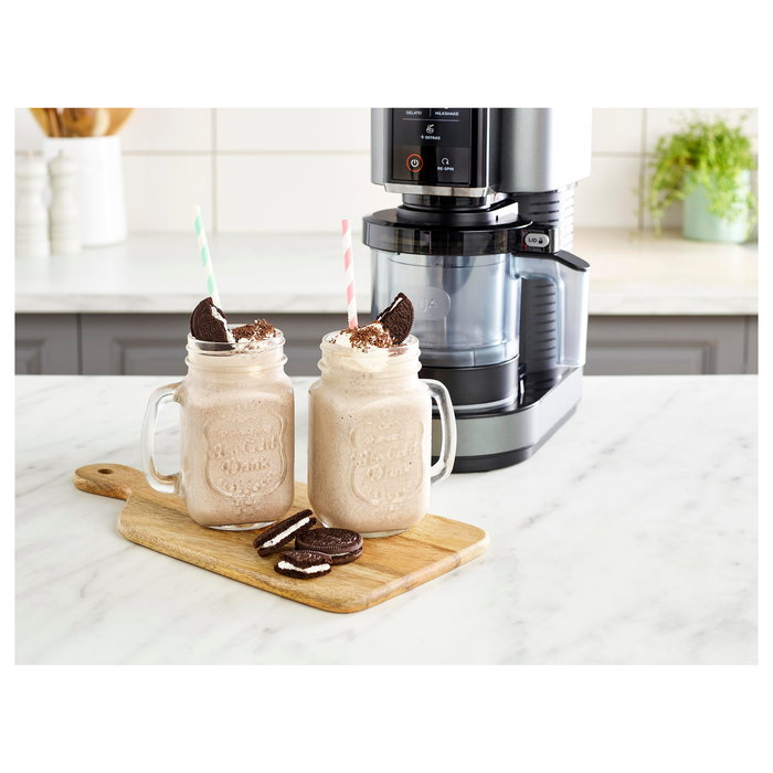 Ninja NC302EU Creami Heladera Eismaschine de Helado y Sorbete, 0.473 L, 2 Senos, Color Negro, 800 W