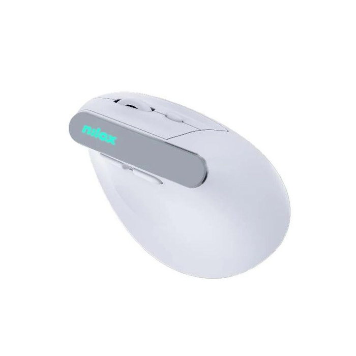 Ratón Nilox Wir Vertical Rec. Silen 1600DPI Blanco 1600 dpi