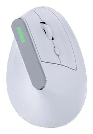 Nilox Ratón Vertical Dual Wireless Recargable Silencioso Blanco