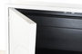 DKD Home Decor Armario Oriental Kamakura Blanco Dorado 120 x 50 x 175 cm Álamo Metal