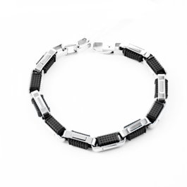Morellato Brazalete S019706B con Diamantes Naturales y Acero Inoxidable en Gris
