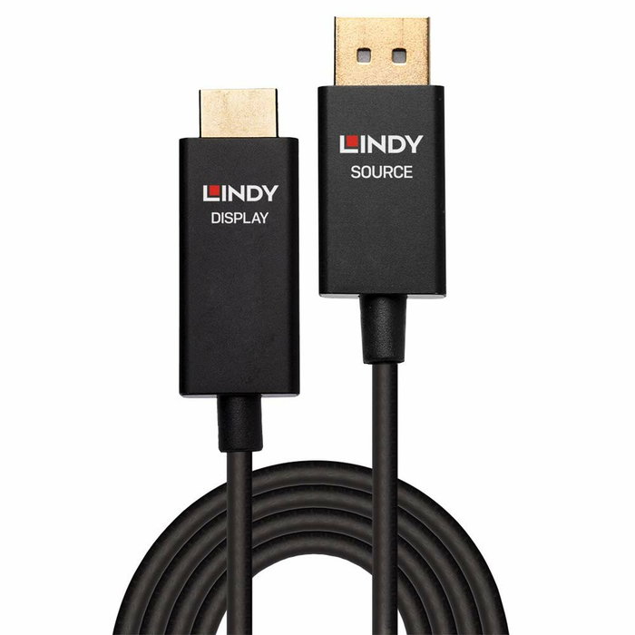Lindy 40927 Adaptador de Vídeo DisplayPort a HDMI tipo A 3 m Negro