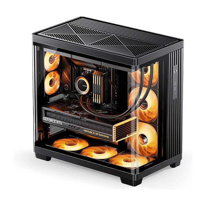 Jonsbo TK-4 Midi-Tower ATX Vidrio Templado Negro