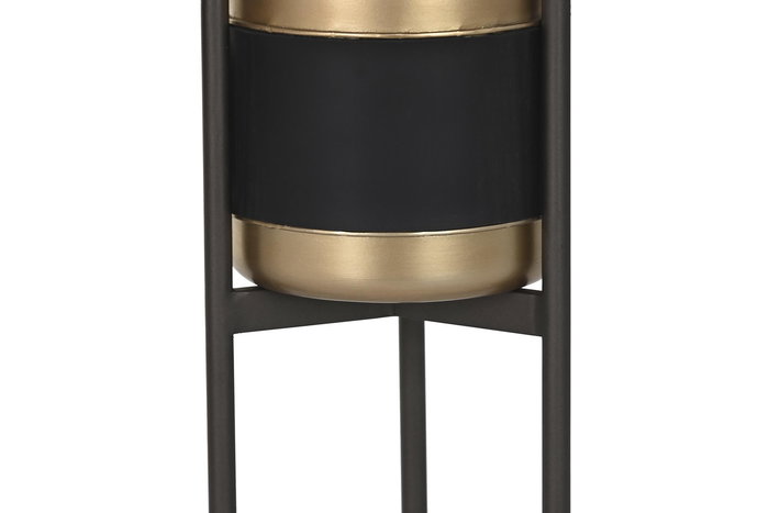 Macetero Loft DKD Home Decor Negro Cobrizo 34 x 50 x 34 cm Set de 3