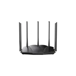 Tenda TX12 PRO - Router Wi-Fi 6 Doble Banda (2.4GHz/5GHz) 2402 Mbps, 3 Puertos LAN Gigabit, Negro