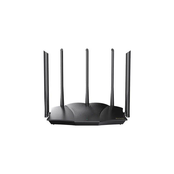 Tenda TX12 PRO - Router Wi-Fi 6 Doble Banda (2.4GHz/5GHz) 2402 Mbps, 3 Puertos LAN Gigabit, Negro
