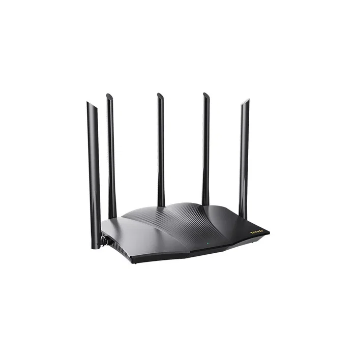 Tenda TX12 PRO - Router Wi-Fi 6 Doble Banda (2.4GHz/5GHz) 2402 Mbps, 3 Puertos LAN Gigabit, Negro
