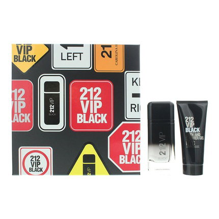 Carolina Herrera 212 VIP Black Gift Set de 100 ml con Gel de ducha