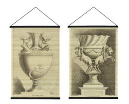 DKD Home Decor Lienzo Madera 60x2x90 Jarrones Surtido 2