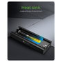 ICY BOX Caja Externa Docking USB 3.2 Gen 2 Tipo-C para SSD M.2 NVMe/SATA hasta 2TB, Herramientas, Aluminio Negro IB-180MC-C31