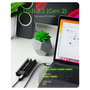 ICY BOX Caja Externa Docking USB 3.2 Gen 2 Tipo-C para SSD M.2 NVMe/SATA hasta 2TB, Herramientas, Aluminio Negro IB-180MC-C31