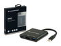 Conceptronic Adaptador USB-C a HDMI 3-en-1 con Puerto de Carga PD 60W y USB 3.0, Resolución 4K, Compatible con MacBook, Chromebook, Smartphones y Dispositivos USB-C
