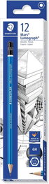 STAEDTLER Lápiz de grafito Mars Lumograph 100 6H (Caja de 12 unidades)