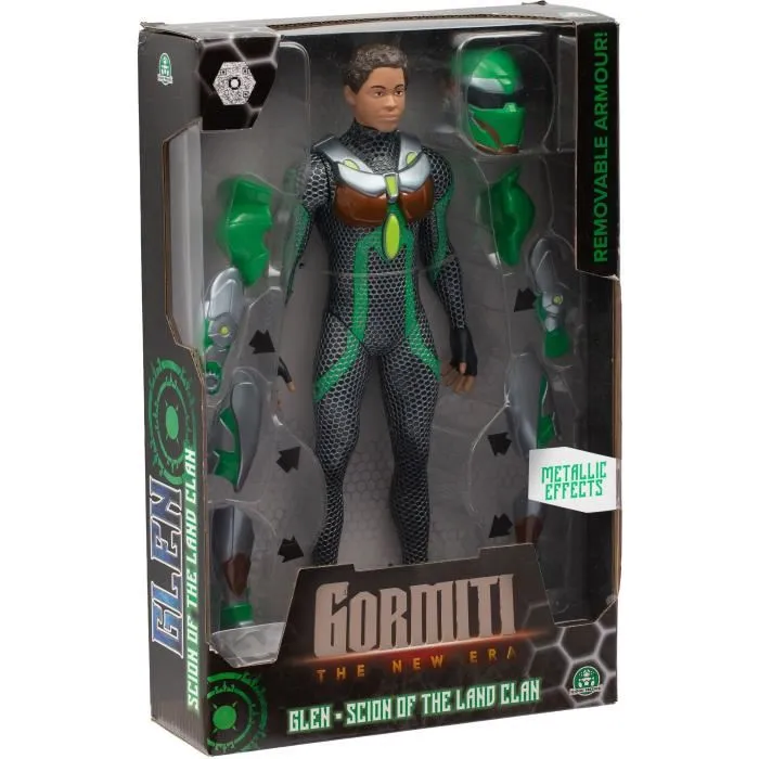 Gormiti Figura Articulada Vástago con Armadura Modelo Tierra 27 cm GRV031