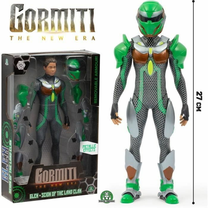 Gormiti Figura Articulada Vástago con Armadura Modelo Tierra 27 cm GRV031 Gormiti Figura Articulada Vástago con Armadura Modelo Tierra 27 cm GRV031
