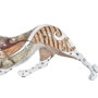 DKD Home Decor Figura de Resina Leopardo Blanco