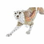 DKD Home Decor Figura de Resina Leopardo Blanco