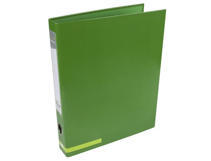 Liderpapel Carpeta de 2 anillas 25 mm Verde con Ollao y Tarjetero