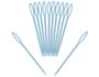 Innspiro Agujas de plástico azules 9,2 cm con agujero grande (12 unidades)