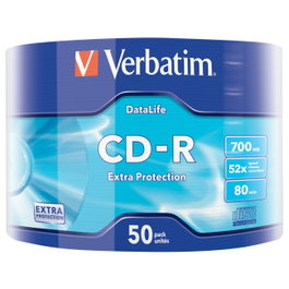 Verbatim CD-R Extra Protection 700MB 52x 50 Pack
