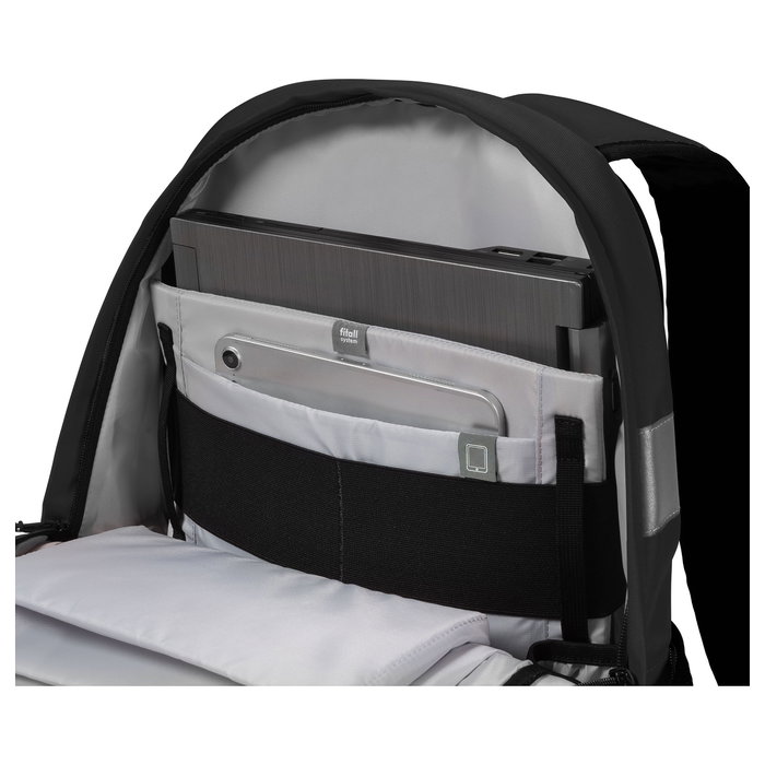 DICOTA Mochila Hi-Vis V2 Reflective 25 Black