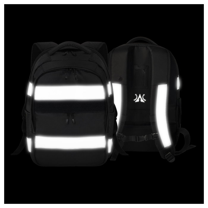 DICOTA Mochila Hi-Vis V2 Reflective 25 Black