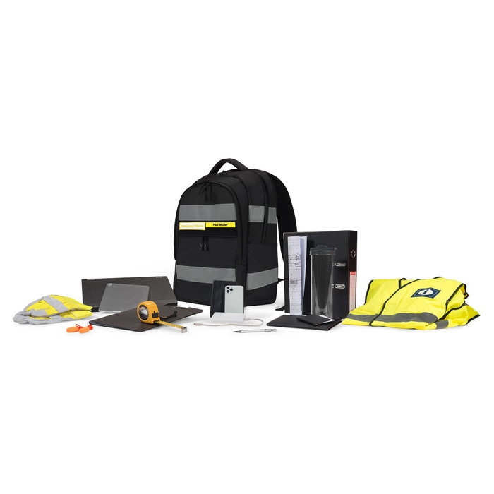 DICOTA Mochila Hi-Vis V2 Reflective 25 Black
