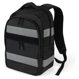 DICOTA Mochila Hi-Vis V2 Reflective 25 Black